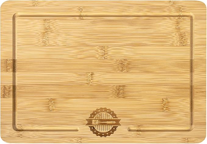 Magnetic Bamboo Cutting Board, Ideal for BBQ and Outdoor Cooking, Premium Bamboo Chopping Board with Strong Magnets to Securely Attach to Grill Side, Compatible with Traeger and Pit Boss Grills.