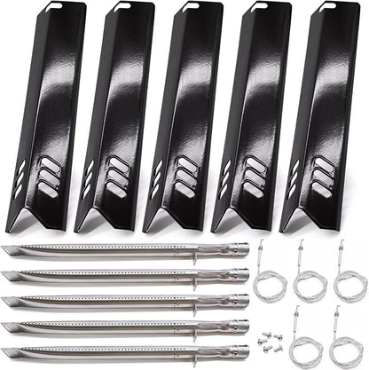 Replacement Parts for Backyard Grill BY14-101-001-04 GBC1460W BY13-101-001-13 BY12-084-029-98 GBC1255W, Dynaglo DGF510SSP DGF510SSP-D, 5-Pack Grill Heat Tents, Burner Tubes, Grill Ignitors