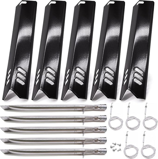 Replacement Parts for Backyard Grill BY14-101-001-04 GBC1460W BY13-101-001-13 BY12-084-029-98 GBC1255W, Dynaglo DGF510SSP DGF510SSP-D, 5-Pack Grill Heat Tents, Burner Tubes, Grill Ignitors