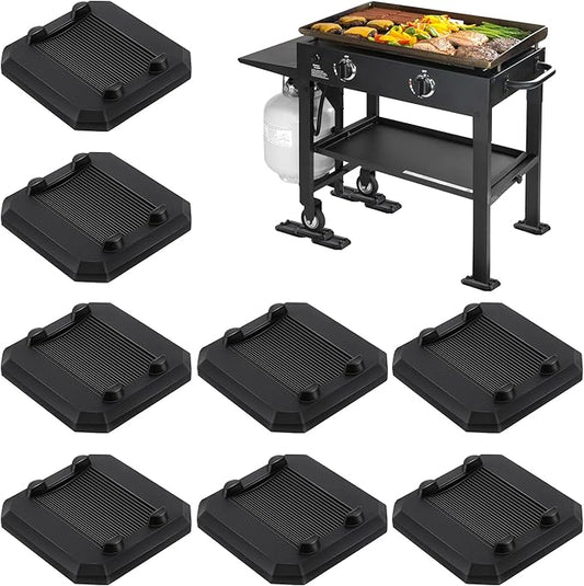 Griddle Leveling Shims Kit Compatible with Blackstone Griddle, Rubber Grill Levelers Outdoor for Most Grills, Keep Flat Top Grill in Level, Patent Pending