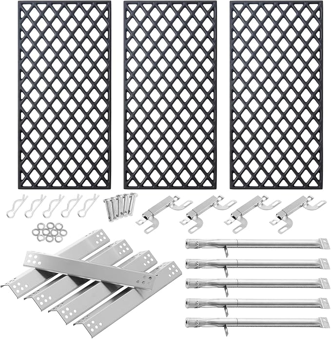 GR2210601-MM-00 Replacement Parts Grill Grates 614714 Flame Tamer 16261 Burner for Members Mark Grill Parts GR2210601-MM-00 09431 crossover Tube GR2210601-MM-00-2 Sam's Club GR2210601MM00 Heat Plates