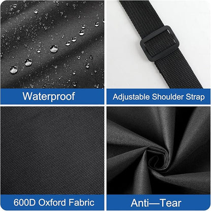 Grilling Bags, Storage and Transport Backpack, Oxford Cloth for Grill Utensils, Foldable for Camping and Hiking BBQ