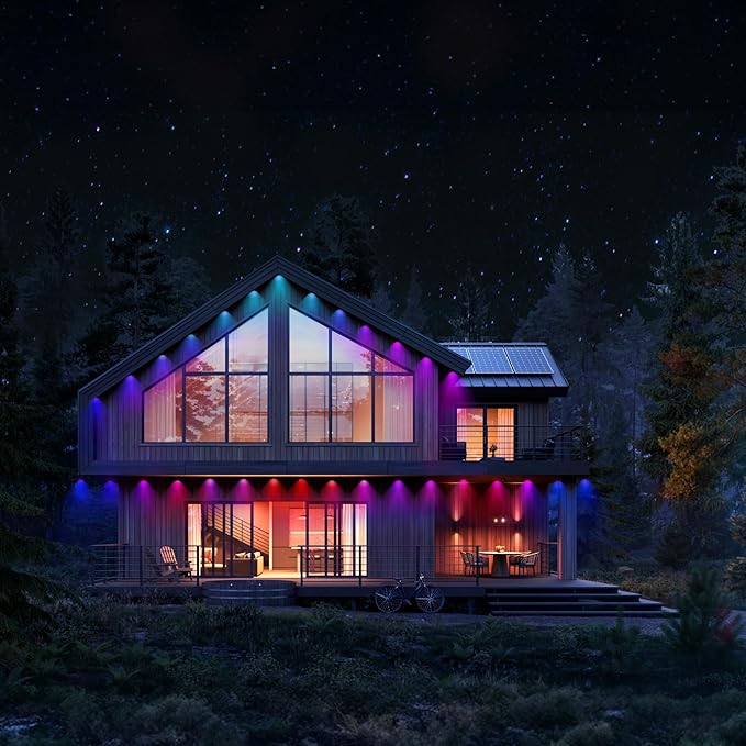 LIFX 50ft Permanent Outdoor Light Extension, Smart RGBW LED Strip, Wi-Fi Enabled, Supercolor, Compatible with Alexa, Google, Requires Base Kit for Holiday & Everyday Use, LFXSL50-30/LED/50EXT