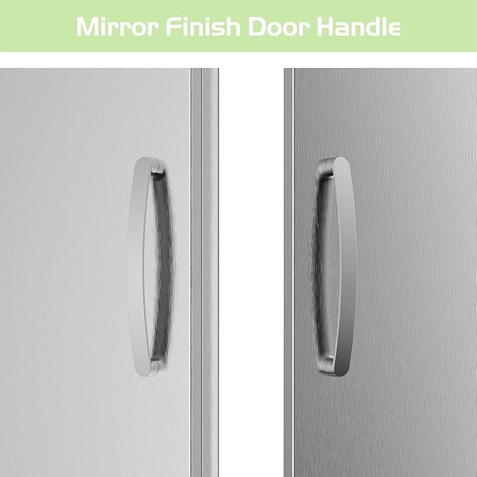 Outdoor Kitchen Doors 24W x 24H Inch, Double BBQ Access Doors 304 Stainless Steel for Outdoor Kitchen Cabinet Grill Station or BBQ Island