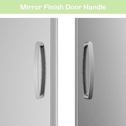 Outdoor Kitchen Doors 24W x 24H Inch, Double BBQ Access Doors 304 Stainless Steel for Outdoor Kitchen Cabinet Grill Station or BBQ Island