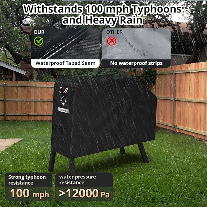 KINGLY Griddle Cover for Blackstone 22 inch with Hood & Stand,Super Durable Heavy Duty Waterproof Grill Cover for Blackstone 17 and 22 inch Griddle,Thick and Sturdy Weatherproof(Cover only)