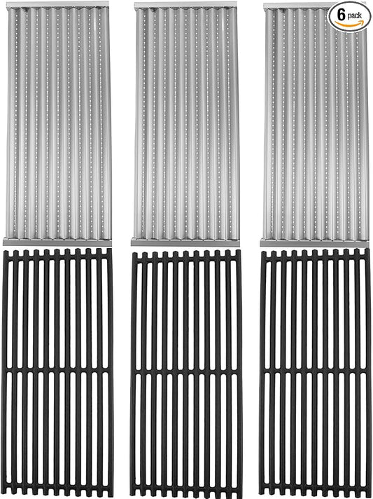 Emitter Plate & Grill Grate 463242516 for Charbroil Commercial Infrared 3 Burner Grills 463242515 466242515 463243016 463367016 466242516 463342620 463346017, Charbroil G474-0017-W1 G466-2400-W1 Parts