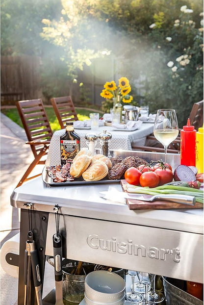 Cuisinart CPT-194 Outdoor Stainless Steel Grill Prep Table