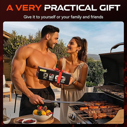 NEWKITCHEN Grill Brush Bristle-Free Steam Replaceable Cleaning Head [No Handle] Heat-Resistant Kevlar Head with Grill Scraper, Safe Barbecue Grill Cleaning Head for All Grill Types