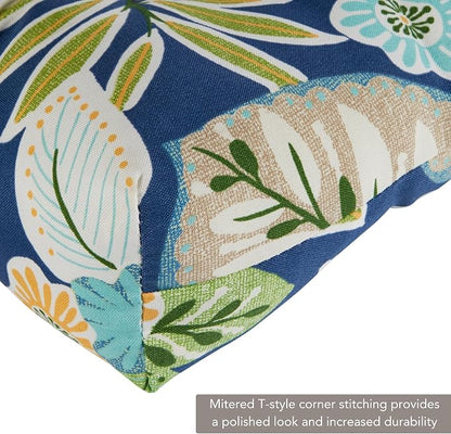 Greendale Home Fashions Magnolia Floral 44'' x 22'' Outdoor High Back Chair Cushion
