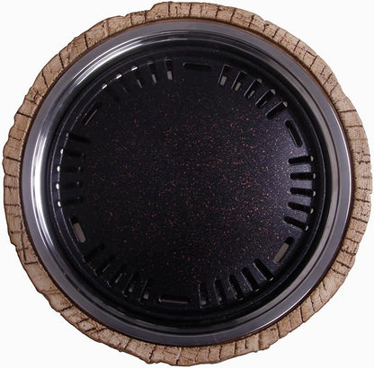 Afterglow 15 Inches Charcoal Grill Barbecue Smoker Stove Tabletop BBQ Outdoor Party for Patio Garden Backyard Decking Camping, Brown