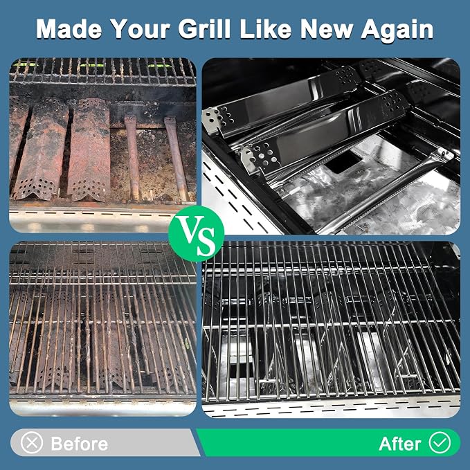 Replacement Parts for Nexgrill 720-0898 730-0898 720-0898A, Parts Kit for Nexgrill 720-0898 6 Burner Gas Grill, 720-0898 Grates, 720-0898 Burners, 720-0898 Igniter, 720-0898 Flame Tamers