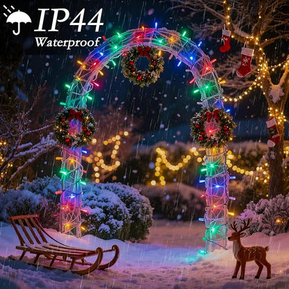 210FT 640 LED Christmas Tree Lights, Bright Warm White to Multicolor Outdoor Christmas String Lights for House, Fairy Lights with 11 Modes, Waterproof & Durable Indoor Outdoor Decor