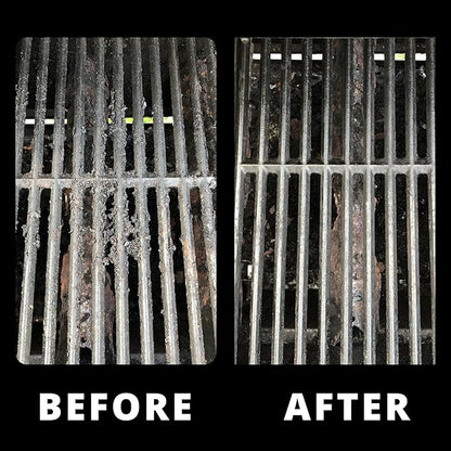 Grill Rescue BBQ Replaceable Scraper Cleaning Head - Bristle Free Grill Brush, Safe for Stainless Steel & Cast Iron Grates - Premium Aramid Fiber, Built-in Bottle Opener (Better Brush)