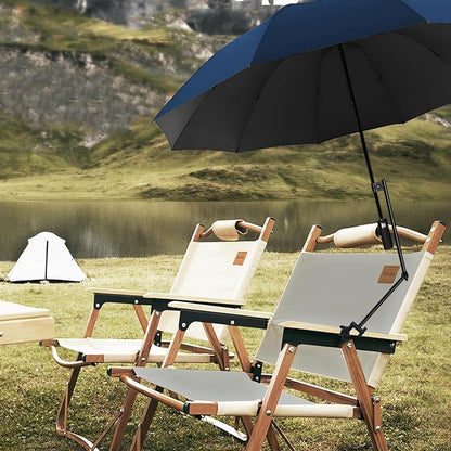 XLINGZA UPF 50+ Beach Umbrella with Adjustable Universal Clamp
