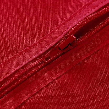 SARAFLORA Outdoor and Indoor Tablecloth -60 inch Round, Red Wrinkle Free Washable Waterproof Table Cloth with Umbrella Hole and Zipper Round Table Cover for Spring/Summer/Patio/Picnic/BBQS/Party