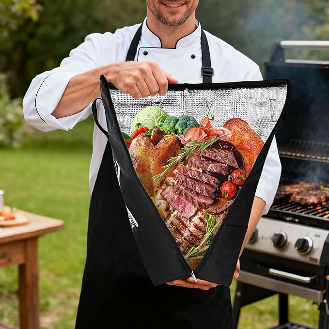 23 Pcs BBQ Blanket for Resting Meat 21" Smoker Meats Resting Bag Insulated Resting Bag with Wide Mouth Bear Paws Meat Claws Greaseproof Papers Reusable Smoker Grilling Accessories