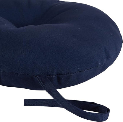 Greendale Home Fashions Midnight Outdoor 15-inch Bistro Seat Cushion, Set of 4