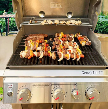 Leship 18.75" Grates for Weber Genesis II 300 Series Grills Genesis II E/S 310 315 325 330 335 Gas Grills, Cast Iron Grill Grates Replacement Parts for Weber 66095 66805 (18.75" x 13.25")