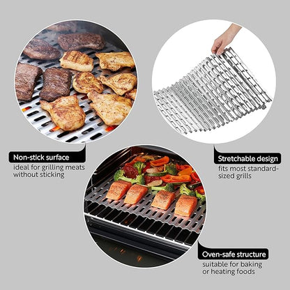 Restaurantware Foil Lux 19.7 x 12 Inch Barbecue Grill Liners 10 Disposable Grill Sheets - Easy-To-Use Oven-Ready Aluminum Grill Liners Heat-Tolerant Fits Most Standard Grills