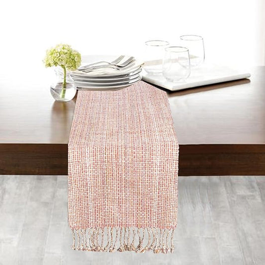 Urban Villa TableRunner Flamingo Print 100% Cotton Twill Weave Fused Table Runner 14''x72'' Over Sized Multi Color TableRunner Heavier Quality Table Runner