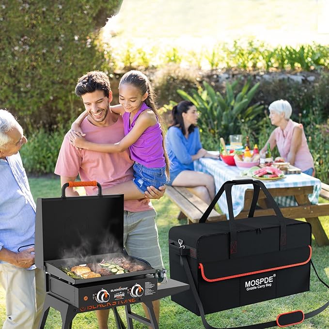 22 Inch Griddle Carry Bag for Blackstone 22 Inch Table Top Griddle with Grill Cover and Stand, Fits Blackstone 22" Grill Griddle with The Lid and Stand Carrying Bag 600D Heavy Duty Water-Resistant