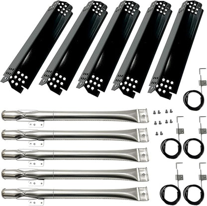 Kit DG279 Replacement for Home Depot Nexgrill 720-0830H, 5 Burner 720-0888 720-0888N 720-0888S Gas Grill, Grill Burner, Heat Plate, Grill Igniter Kit, Nexgrill Replacement Parts, 5pack