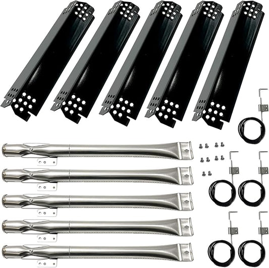 Kit DG279 Replacement for Home Depot Nexgrill 720-0830H, 5 Burner 720-0888 720-0888N 720-0888S Gas Grill, Grill Burner, Heat Plate, Grill Igniter Kit, Nexgrill Replacement Parts, 5pack