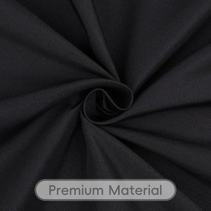 8 Pack Black Round Tablecloths 108 Inch | For 4Ft-6Ft Round Table, Wrinkle Resistant Table Cloth, Washable Polyester Fabric, For Wedding Party Banquet Buffet Camping