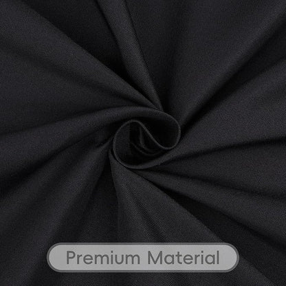 8 Pack Black Tablecloths 90 x 156 Inch Rectangle For 8 Foot Tables | Wrinkle Resistant, Washable Polyester Fabric, Rectangular Table Cloth for Wedding Party Banquet Buffet and Camping