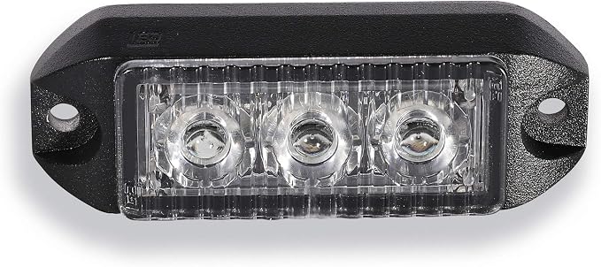 Ledqusa TIR 3 watt 3 LED Emergency Vehicle Grill Warning Light Head (Blue)