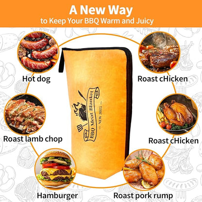 BBQ Blanket for Resting Meat – Insulated Smoker Grilling Bag for Juicy Flavorful Meats | Ideal for Brisket, Ribs, Pork & More | Durable, Easy to Clean & Portable《18in》