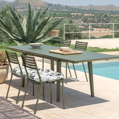 DYTXIII Set of 4 Outdoor Chair Cushions with Ties,Water Repellent Patio Chair Pads 17"x 16" for Outdoor Furniture,Round Corner Seat Cushions for Garden Yard Kitchen Tropical Blossom Noir