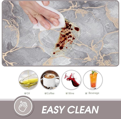 AIRCOWRIE Waterproof Vinyl Tablecloths, Heavy Duty Oil Spill Proof Plastic Table Cloth with Soft-Touch Finish, Wipe Clean PVC Table Cover for Indoor and Outdoor Use (Brown Floral, 54”×108”, Rectangle)