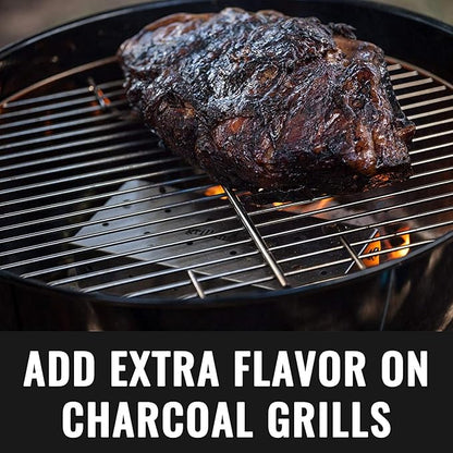 Grillaholics Smoker Box for Gas & Charcoal Grills – Large Stainless Steel Wood Chip Container for Smoking Meat – Grilling Accessories for BBQ Lovers – Grilling Gift for Men