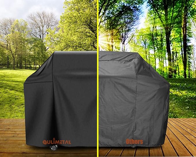Uniflasy 7139 Grill Cover for Weber Spirit II 300, Spirit 300 and Spirit 200 Series Gas Grill with Side Mounted Controls, 51 inches Heavy Duty Outdoor BBQ Cover for Weber Spirit II 310/E310/330/E330