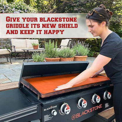 KITCHEN PERFECTION 36" Premium Silicone Griddle Cover Mat for Blackstone Griddle 36 Inch - Hermetic Protection from Rust & Debris All Year, Fits All Blackstone 36 Inch Models - Food Grade Silicone