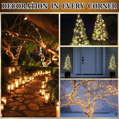 Boltigen Soft Twinkle Lights,20 LED Slow Twinkling, 5mm Wide Angle Christmas Lights, UL Certified 7 Ft Extendable for Home Garden Indoor Outdoor Use Party Wedding Day Decoration (Warm White, 20 LED)
