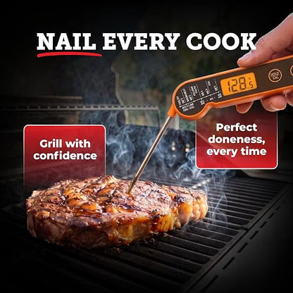 Lightyear Digital Meat Thermometer – Instant Read for Grilling | Cooking thermometer for meat, BBQ and grilling – grilling thermometer, food thermometer, waterproof meat temp probe
