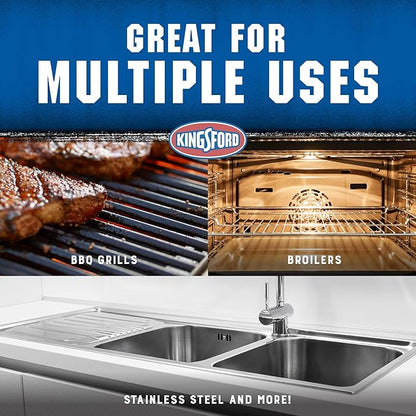 Kingsford Heavy Duty Foaming Grill Cleaner Spray, BBQ Degreaser for Charcoal & Gas Grills, Cuts Grease, Burnt-On Food & Grime, Easy Spray-On Foam for Grill Grates & Surfaces, Aerosol, 14.5 Oz - 6 Pack