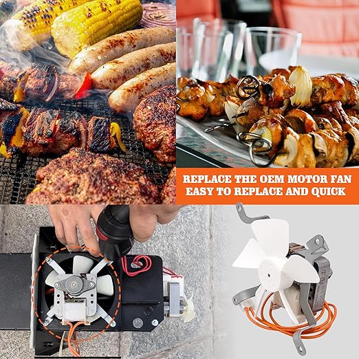 YAOAWE Replacement Parts Pellet Grills Induction Fan Kit Compatible with Traeger Pit Boss & Camp Chef Wood Pellet Grills Accessories, Replace for Fan Part