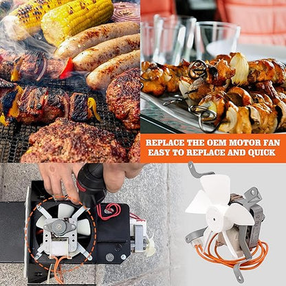 YAOAWE Replacement Parts Pellet Grills Induction Fan Kit Compatible with Traeger Pit Boss & Camp Chef Wood Pellet Grills Accessories, Replace for Fan Part