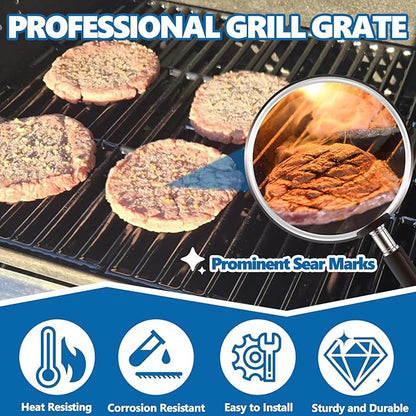 SafBbcue 18 3/16" Cooking Grates for Charbroil Performance G422-0012-W1 G422-0013-W1 463243518 463243519 463275717 4632755177 463274419 Grill Grids Replacement Parts, Char-Broil 5 6 Burner Grill Parts