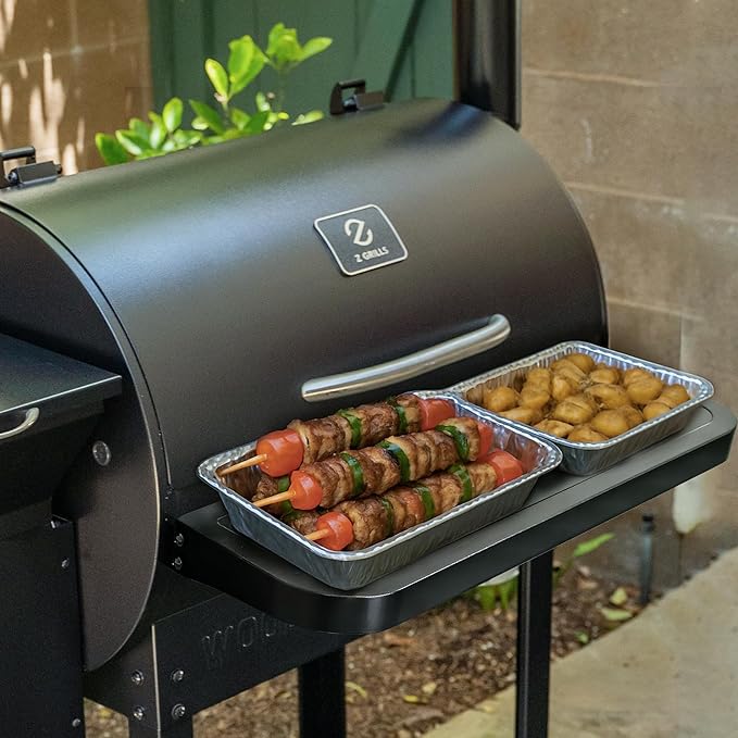 Z GRILLS Folding Front Shelf for 700 Series Pellet Grills, Steel Grill Accessory for Outdoor BBQ, Food Prep and Extra Storage