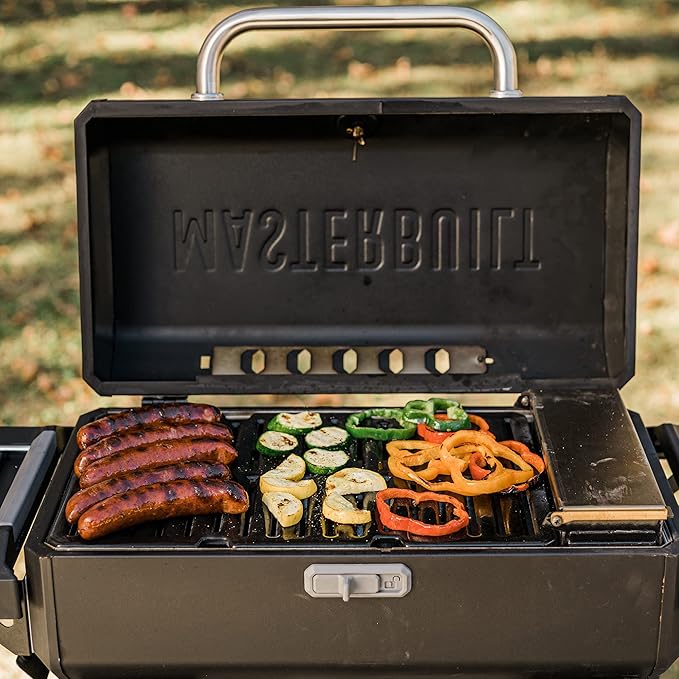 Masterbuilt MB20040722 Portable Charcoal Grill with Cart, Black & MB20091621 Lump Charcoal 16 Pound, Black