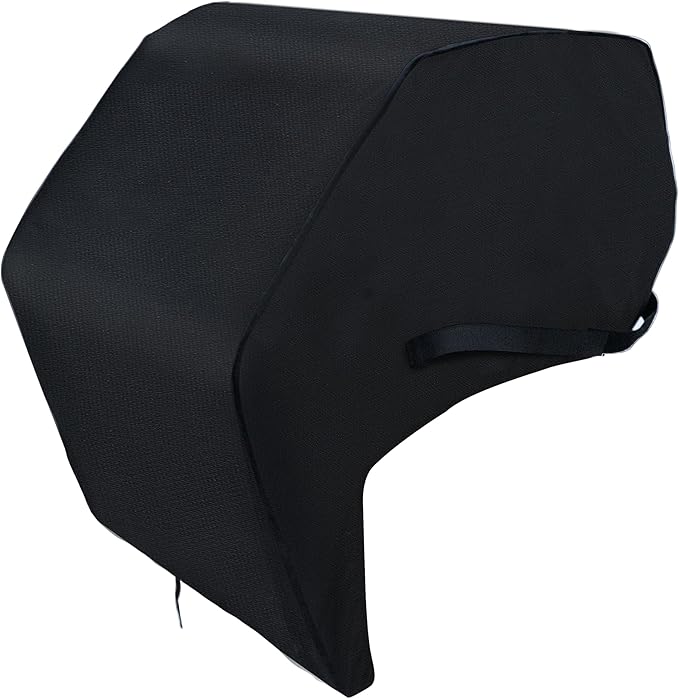 Oklagarden Grill Cover for Wolf OG36, Twin Eagles, Alfresco & Lynx 36 Inch Built-in Grills - Heavy Duty BBQ Cover - Black Vinyl - Hook and Loop Closure