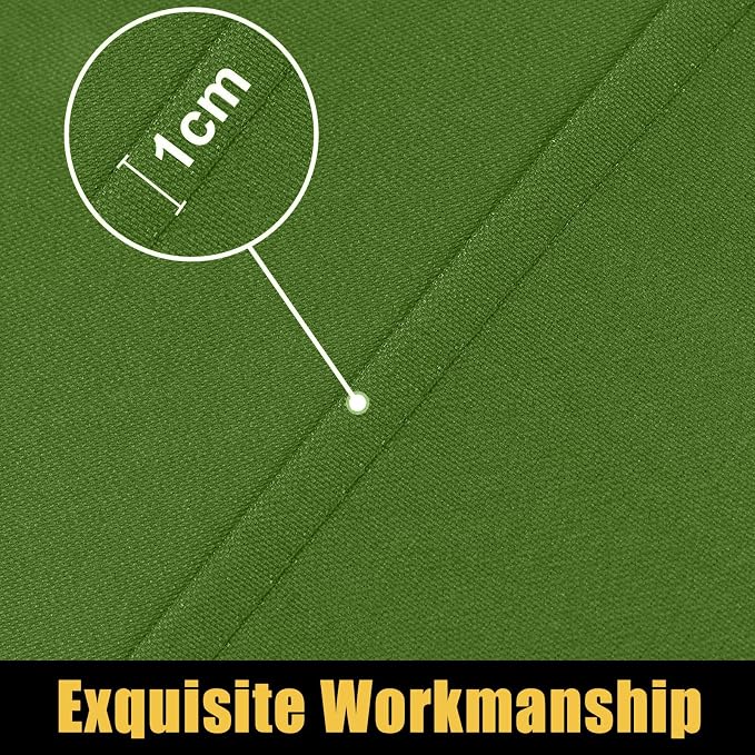 Smiry Rectangle Picnic Table Cloth, Waterproof Elastic Fitted Tablecloths for 8 Foot Tables, Washable Polyester Table Cover for Camping, Indoor and Outdoor (Olive Green, 30"x96")