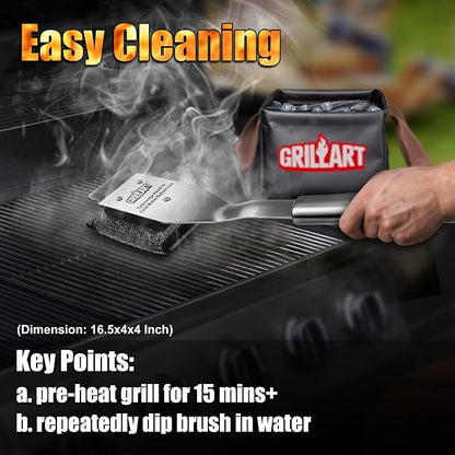 GRILLART Grill Brush Brsitle Free 1PCS Replacement Head