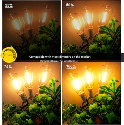 White Outdoor String Lights Waterproof 100FT Patio Lights for Wedding Yard | 100FT Connectable White Outside Lighting,52 Plastic Dimmable Edison Bulb for Backyard Bistro Porch Garden Gazebo Balcony Deck