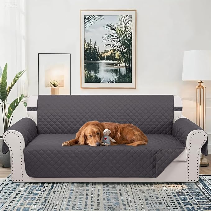 Reversible Oversized Sofa Covers, XL Sofa, Dark Grey/Dark Grey